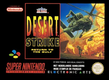 Desert Strike - Return to the Gulf (Europe) box cover front